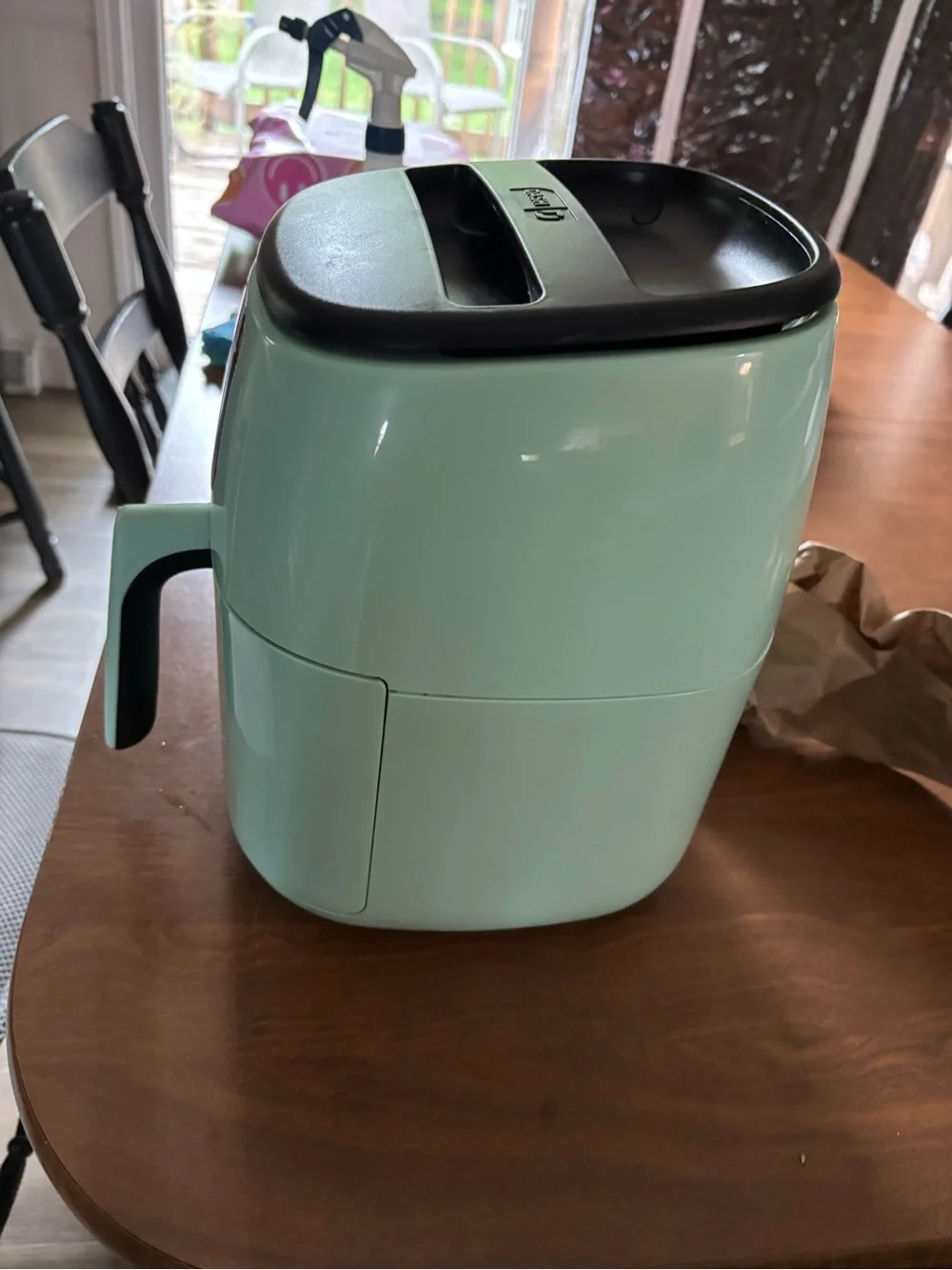 Mint Green Air Fryer - Compact Countertop Cooker dash 2.6Qt